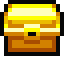 A golden chest surrounded by loot.